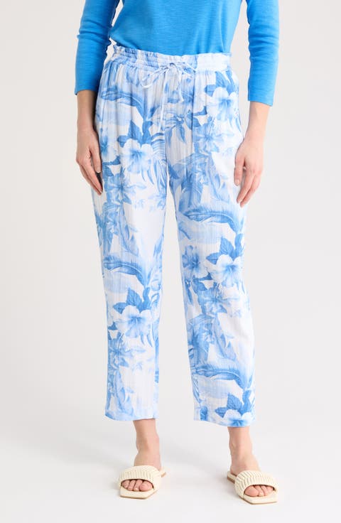 Daybreak Hibiscus Easy Cotton Pants