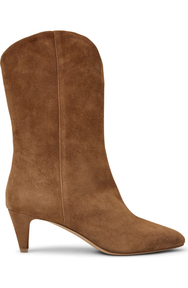 Bruno Magli Mandriana Kitten Heel Bootie, Alternate, color, Cognac Suede