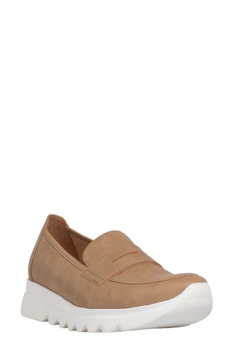 Snoafer Platform Wedge Penny Loafer (Women)