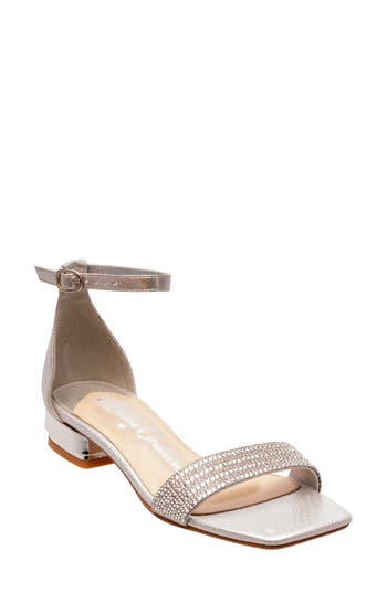 Lady Couture Doris Ankle Strap Sandal In Animal Print