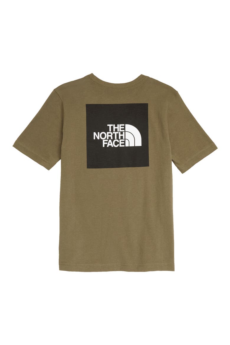 Kids' Red Box Logo Graphic Tee, Alternate, color, BURNT OLIVE GREEN