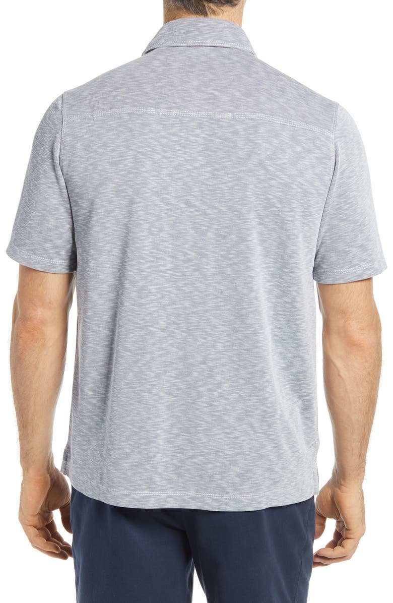 Johnston & Murphy Slub Short Sleeve Polo, Alternate, color, 
