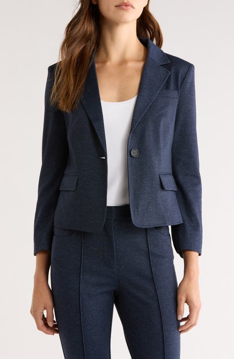 Halogen® Easy Single Breasted Blazer (Regular & Petite)