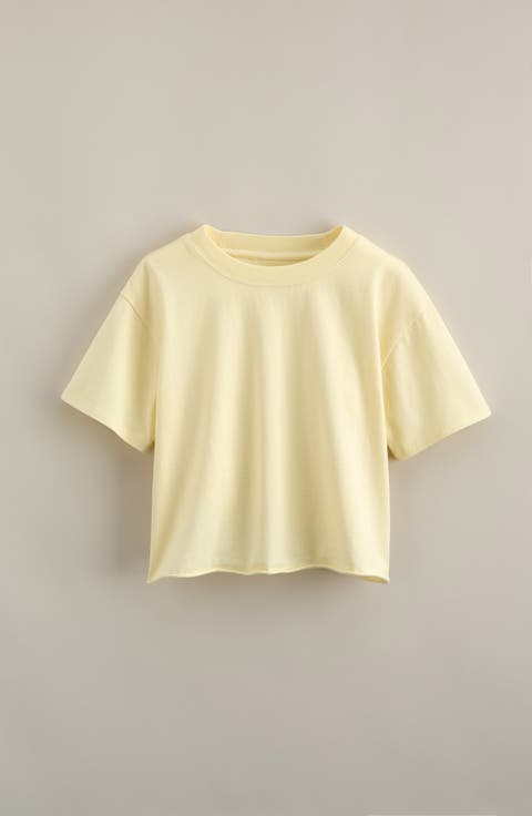 Kids' Crop Cotton T-Shirt (Big Kid)
