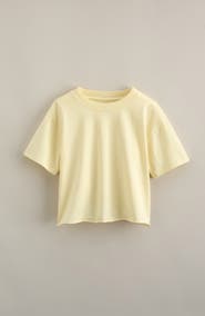 Treasure & Bond Kids' Crop Cotton T-Shirt