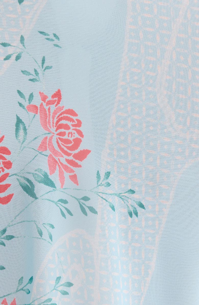 Bella Venice The Lawson Floral Skirt, Alternate, color, Blue/ Pink Flower