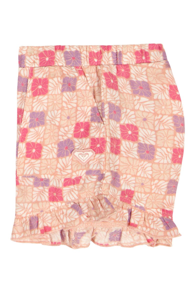 Kids' Floral Embroidered Rib Top & Shorts Set, Alternate, color, PINK MULTI