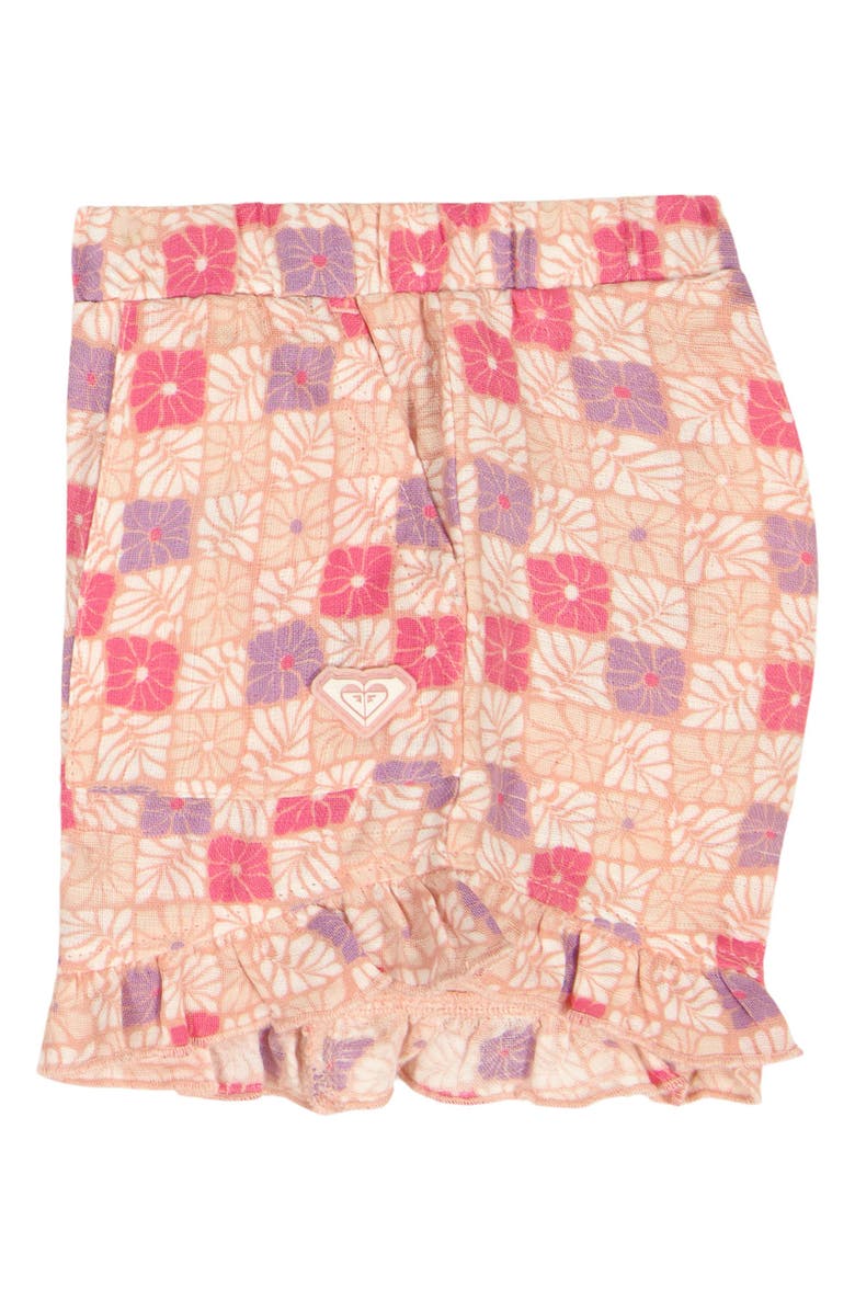 Roxy Kids' Floral Embroidered Rib Top & Shorts Set, Alternate, color, Pink Multi
