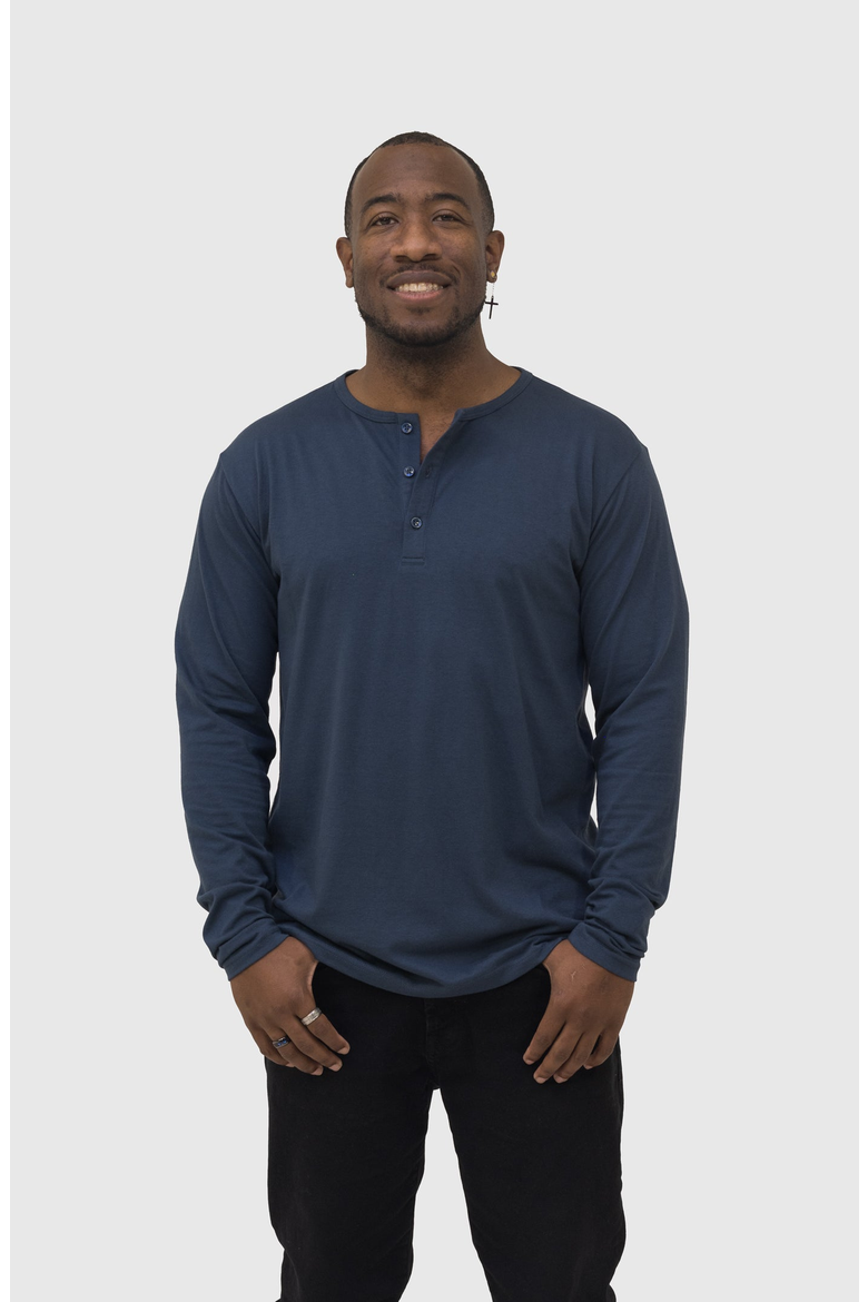 Long Sleeve Henley, Alternate, color, Slate Blue