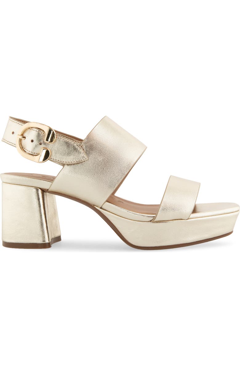 Aerosoles Prym Slingback Platform Sandal, Alternate, color, Soft Gold