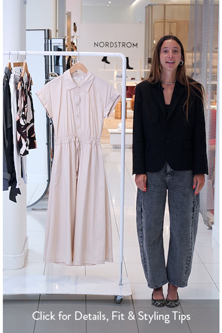 Tie Waist Midi Shirtdress video