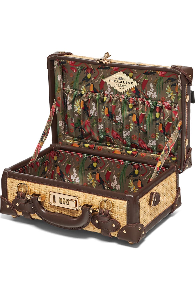 SteamLine Luggage The Explorer Woven Rattan Vanity Case, Alternate, color,