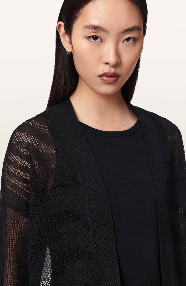 AllSaints Misha Crop Cardigan, Alternate, color, 
