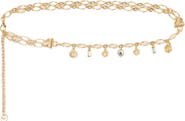maje Double chain belt with charms