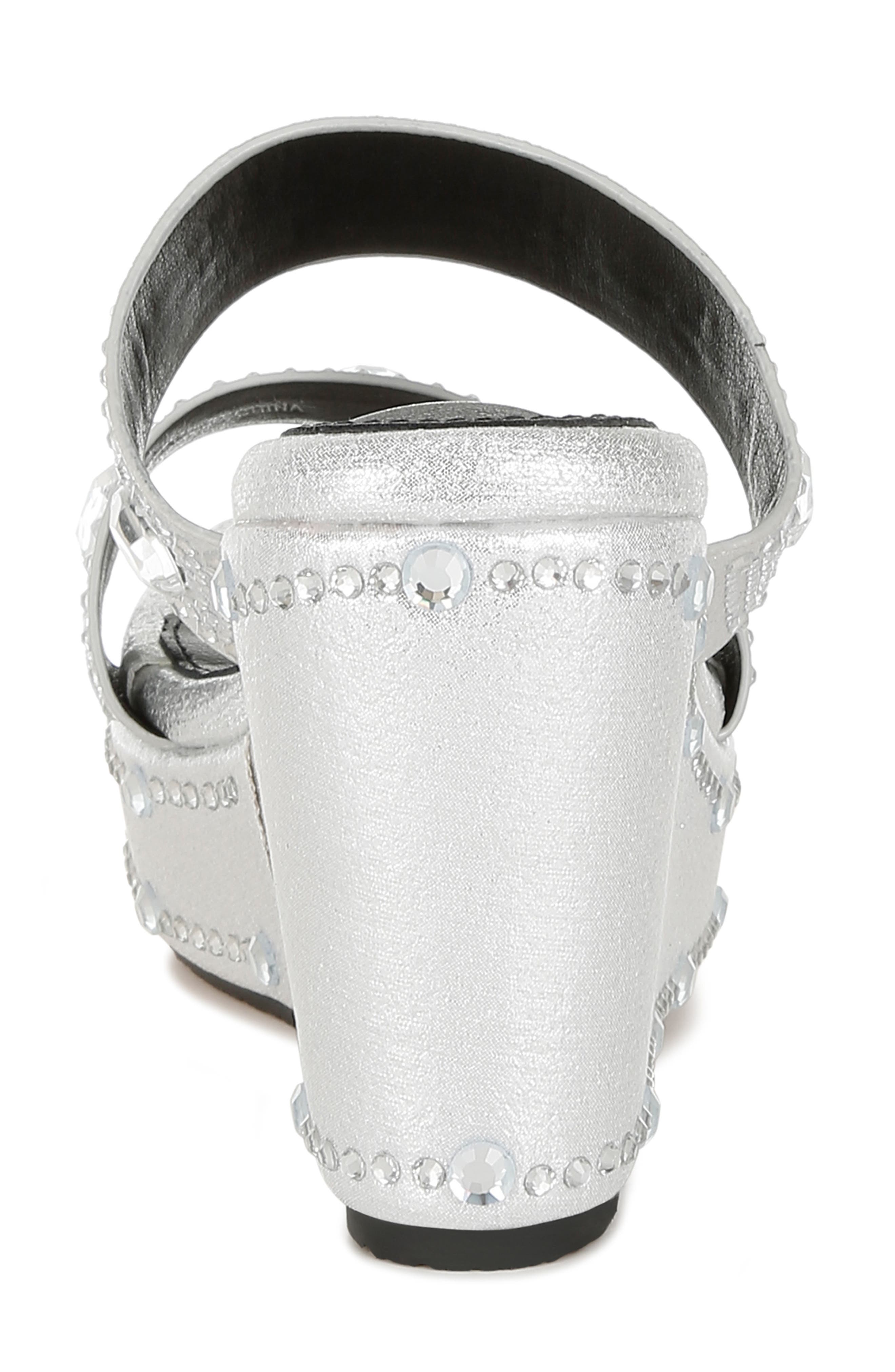 LONDON RAG Iki Diki Wedge Sandal, Alternate, color, Silver