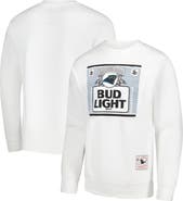 Mitchell & Ness Men's Mitchell & Ness x Bud Light White Carolina Panthers The Crest Pullover Sweatshirt