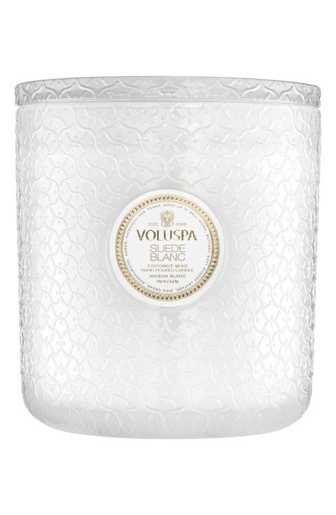 Suede Blanc Five-Wick Hearth Candle