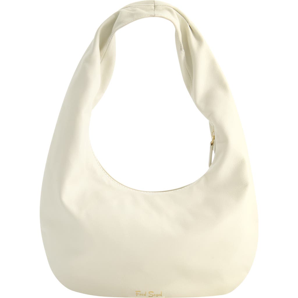 Fred By Fred Segal Rounded Soft Hobo Bag In Off White