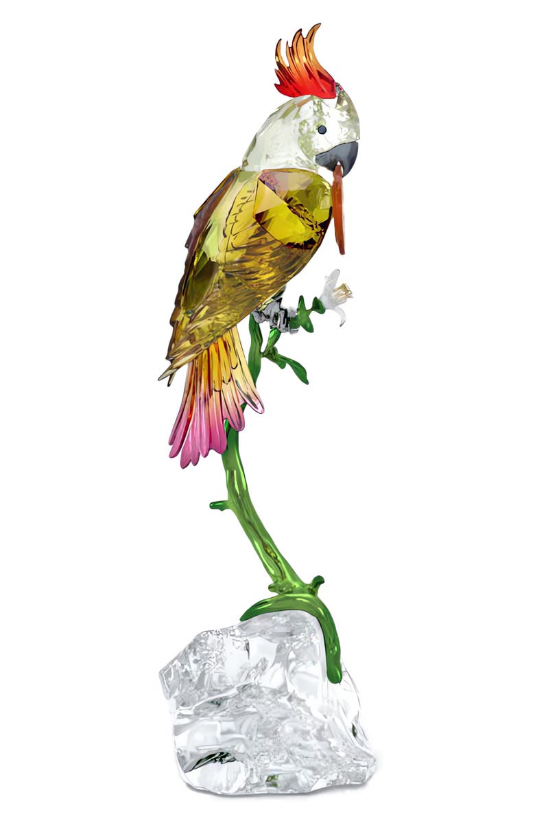 Swarovski Idyllia Cockatoo Crystal Figurine, Alternate, color, Multicolored