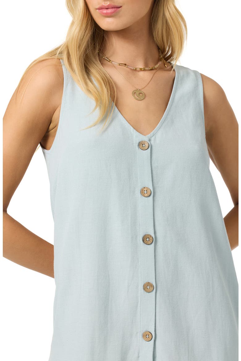 Sanders Button-Up Minidress, Alternate, color, CLOUD BLUE
