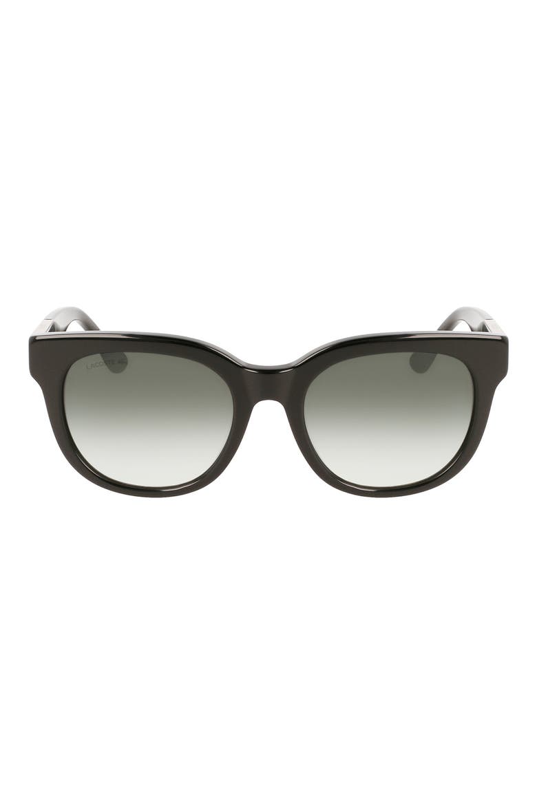 52mm Oval Sunglasses, Main, color, BLACK