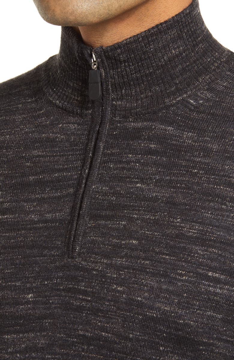 Bugatchi Merino Wool Blend Quarter Zip Sweater, Alternate, color,