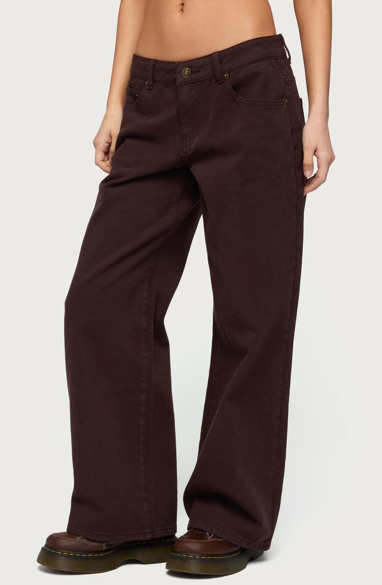 EDIKTED Roman Low Rise Baggy Jeans, Alternate, color, 