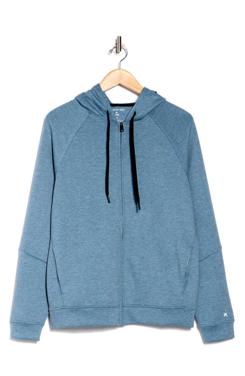 Kenneth Cole Active Scuba Knit Zip Hoodie, Alternate, color,