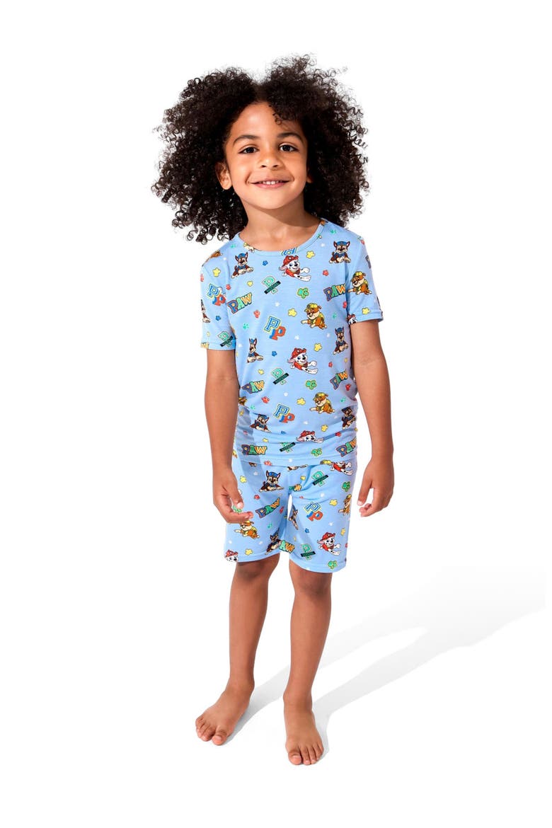 PAW Patrol Varsity Blue Kids 2-Piece Short Sleeve & Shorts Pajama Set, Alternate, color, PAW Patrol: Varsity Blue