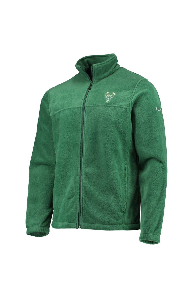Columbia Men's Columbia Milwaukee Bucks Hunter Green Flanker Full-Zip Jacket, Alternate, color, Hunter Green