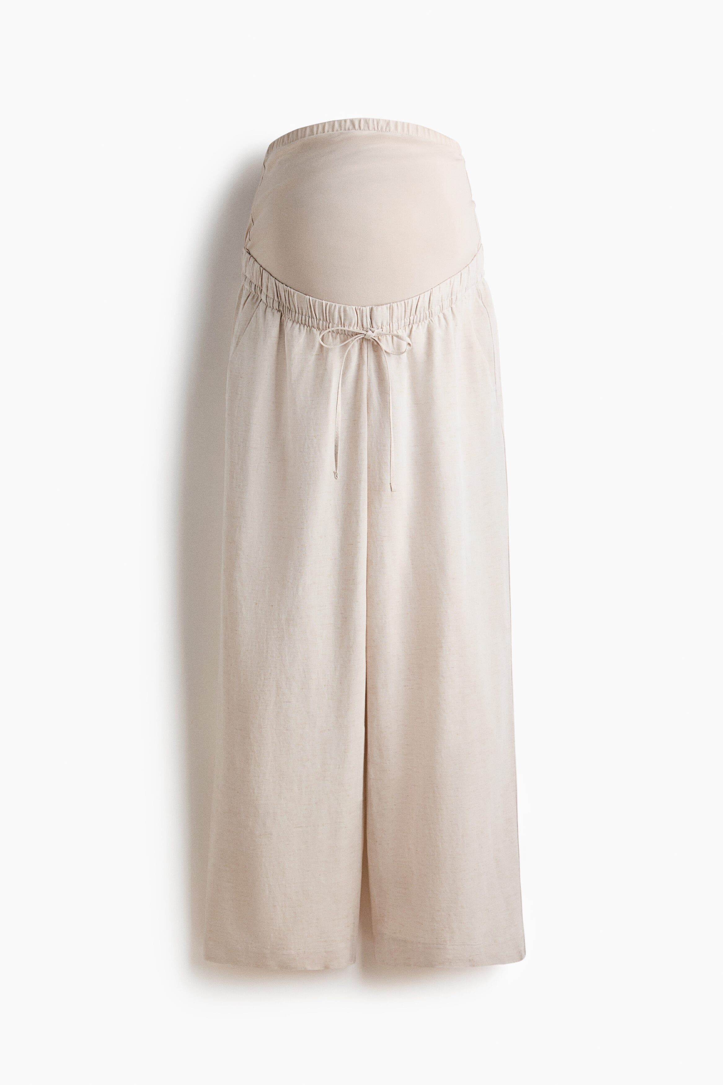 Mama Linen-blend Drawstring Trousers - image 3