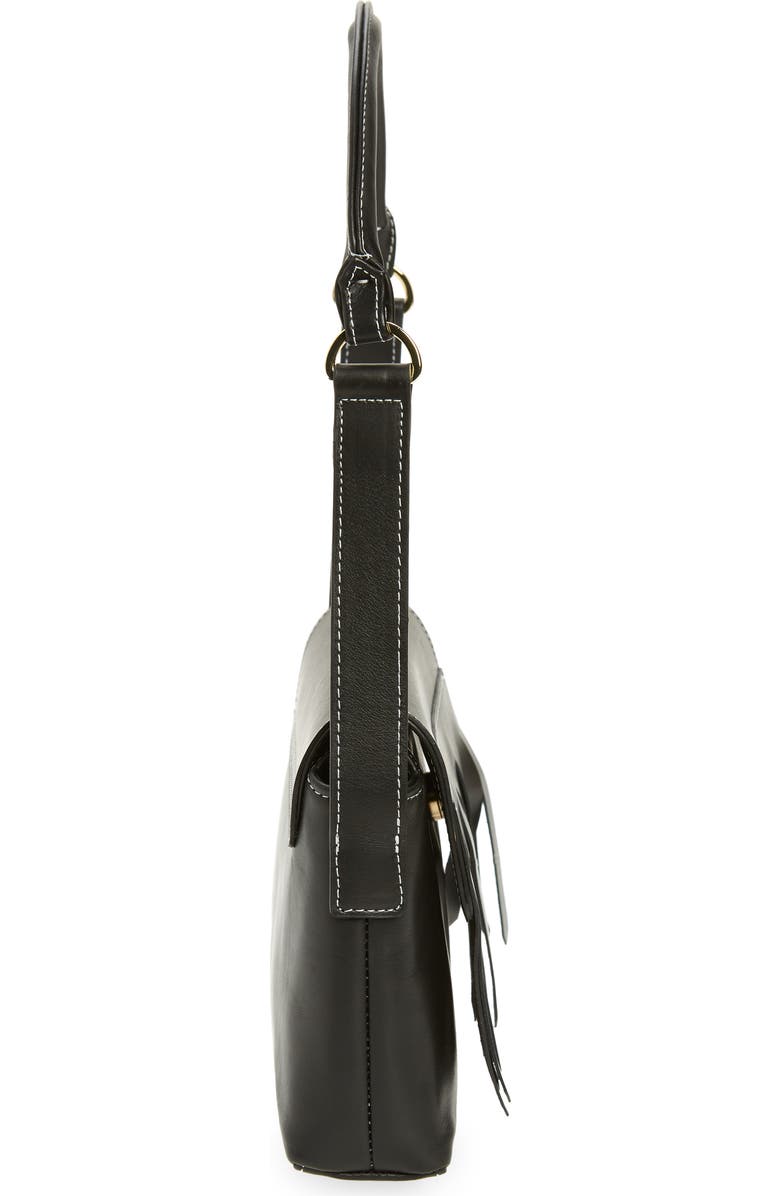 Vavvoune Claret Leather Bag, Alternate, color,