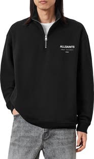 AllSaints Underground Oversize Half Zip Pullover