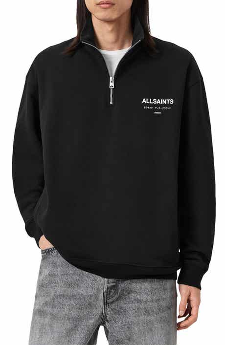 AllSaints Underground Oversize Half Zip Pullover