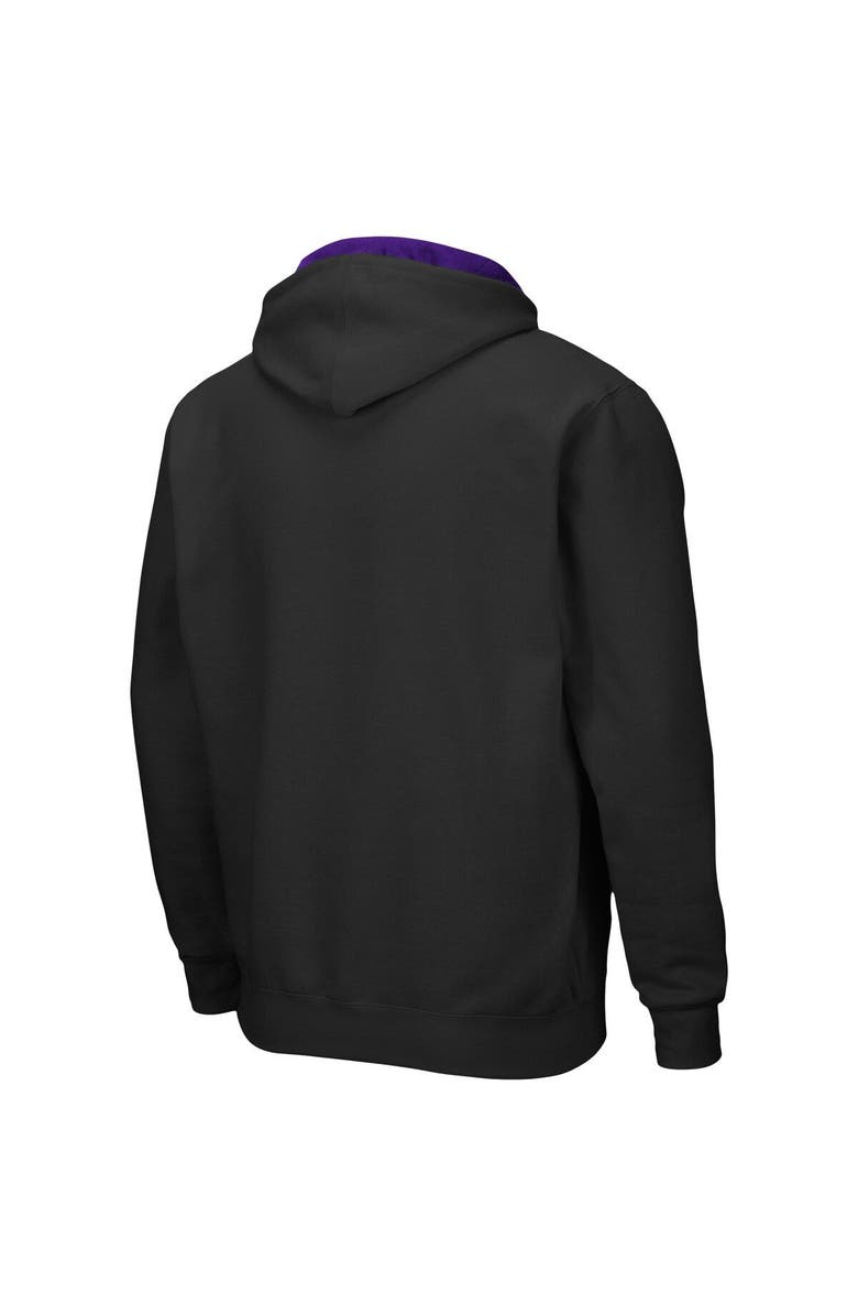 COLOSSEUM Men's Colosseum Black ECU Pirates Arch & Logo 3.0 Full-Zip Hoodie, Alternate, color, Black
