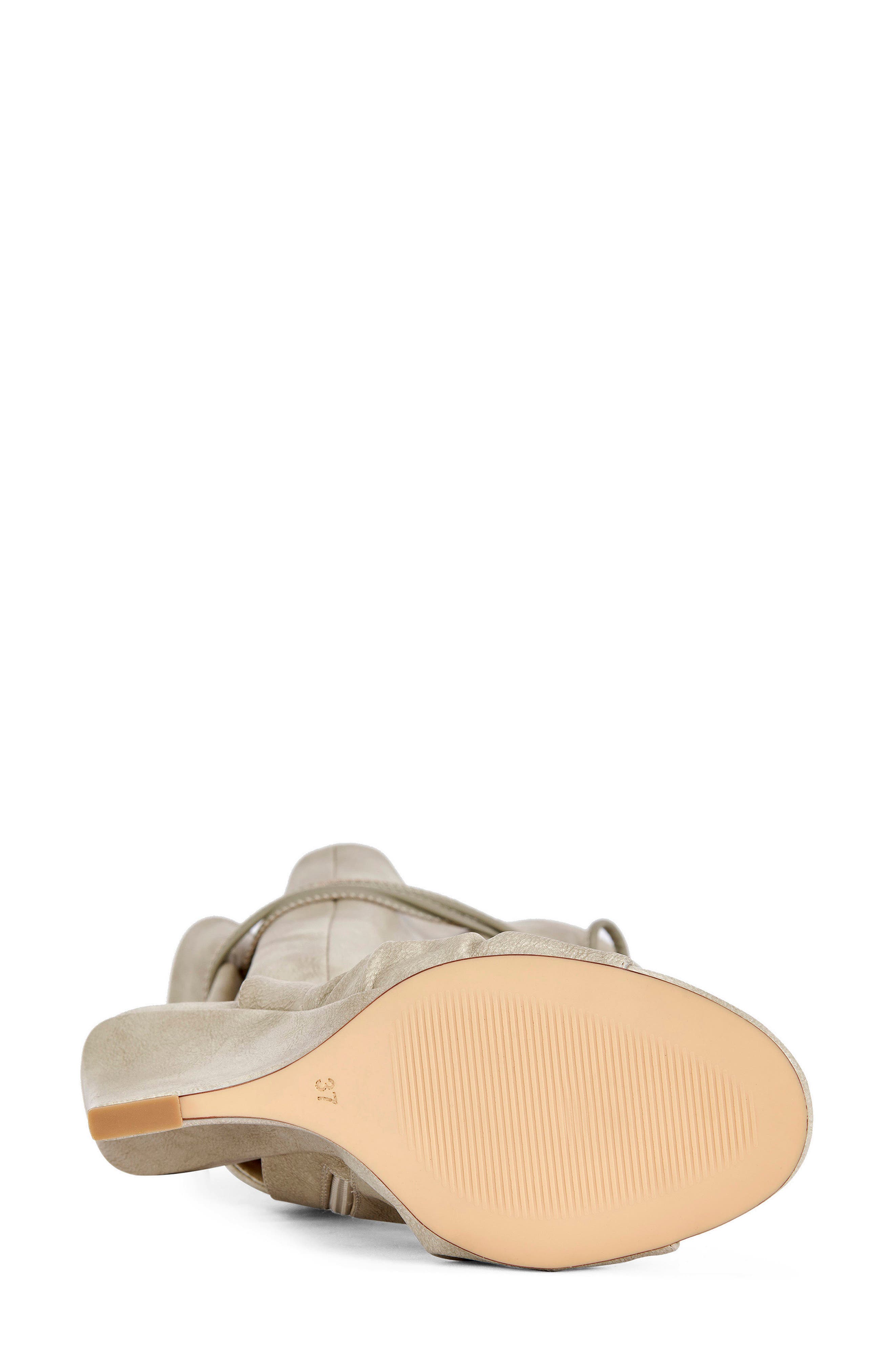 AZALEA WANG Vailen Open Toe Wedge Bootie, Alternate, color, 