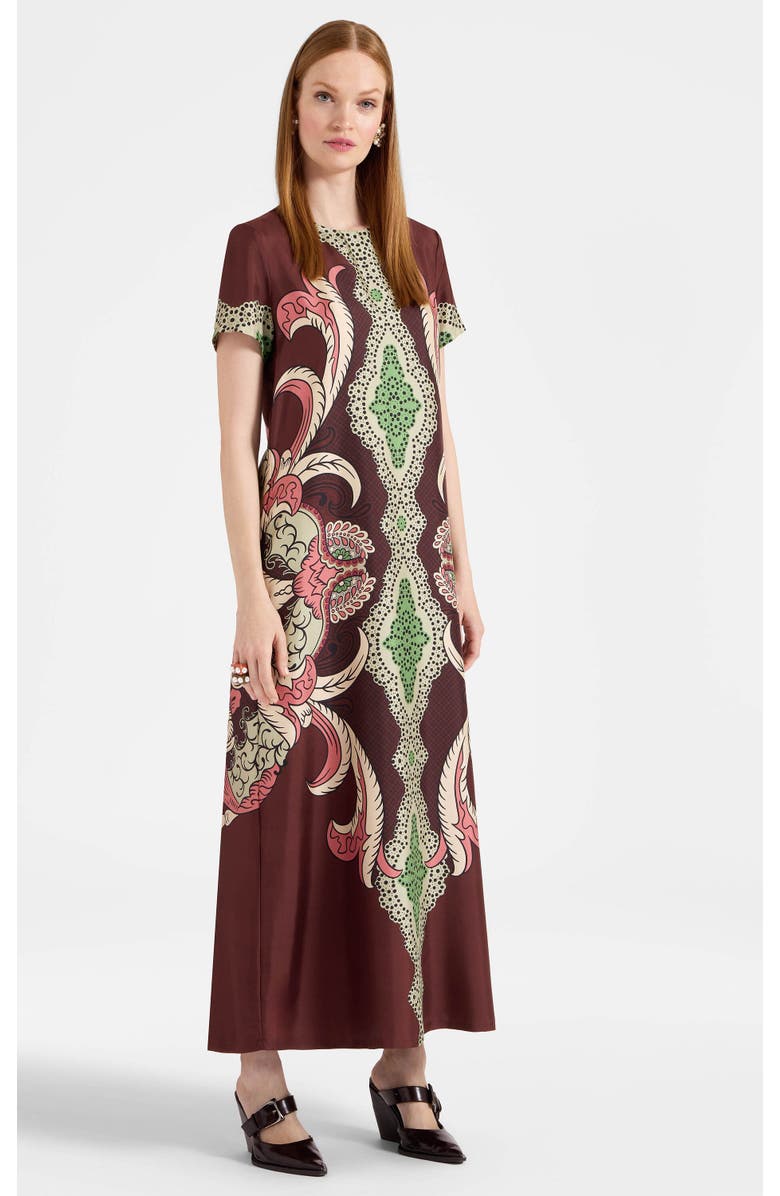 La DoubleJ Swing Dress, Main, color, Portal Placée Testa Di Moro