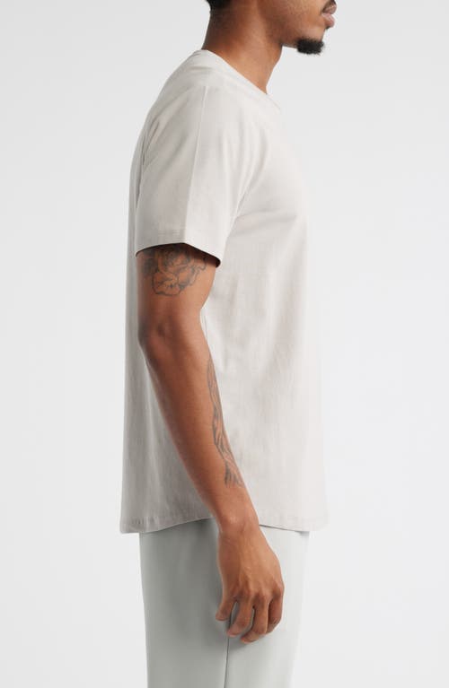 Open Edit Crewneck Stretch Cotton T-shirt In White