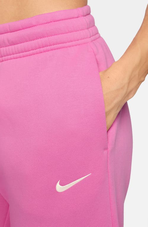 Nike Sportswear Phoenix Fleece High-waisted Oversized Sweatpants In Pink