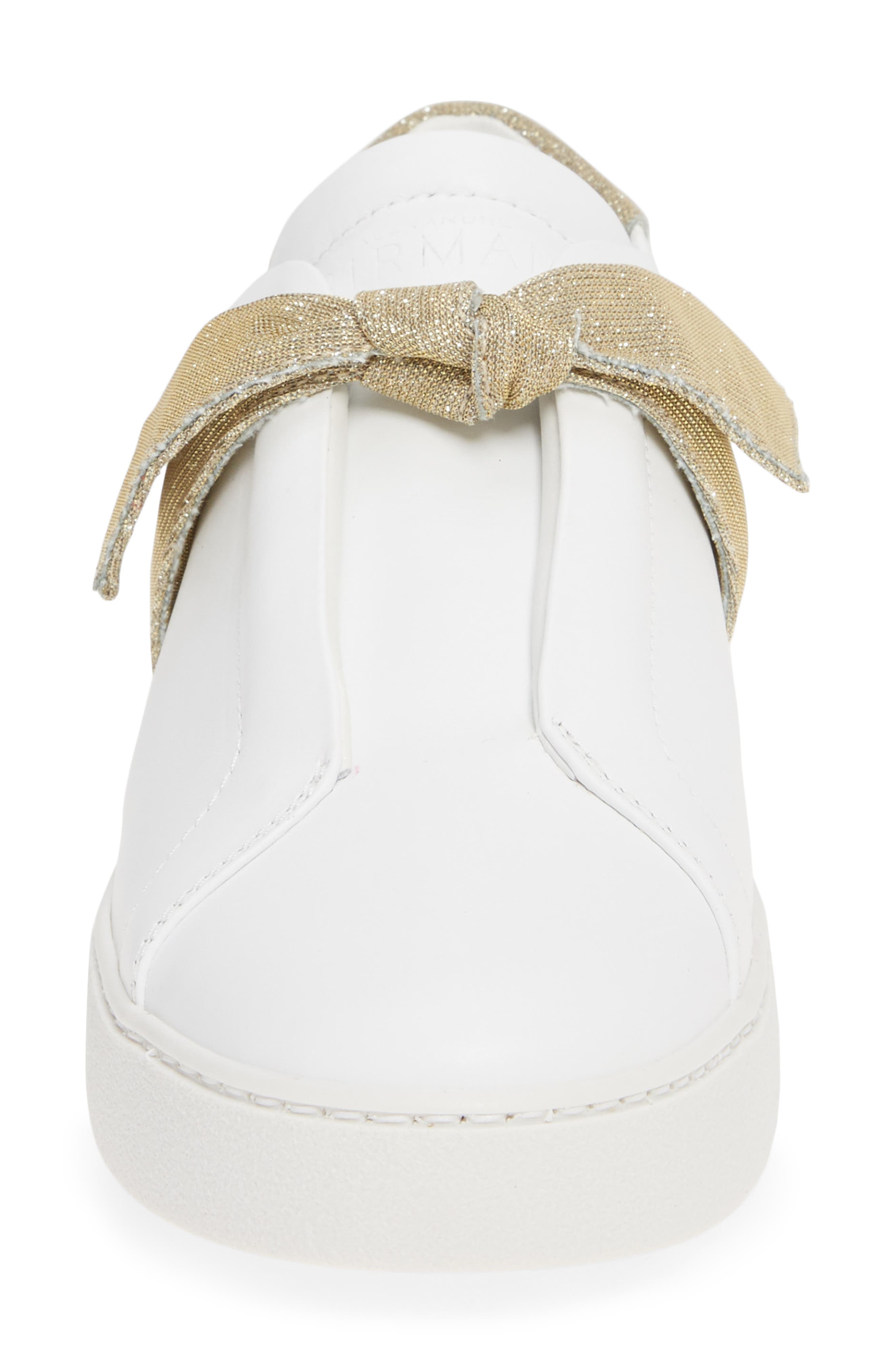 Alexandre Birman Clarita Glitter Bow Sneaker, Alternate, color, 