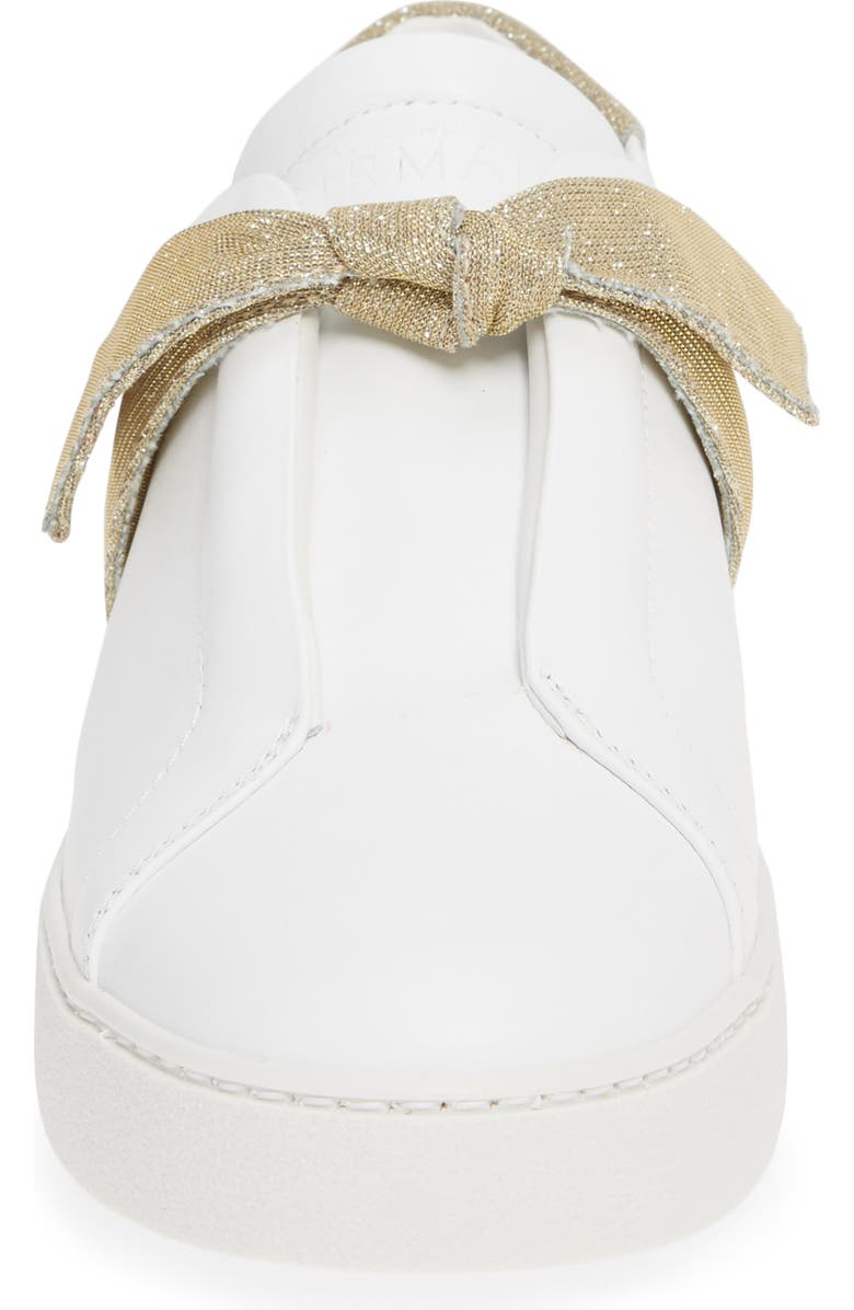 Alexandre Birman Clarita Glitter Bow Sneaker, Alternate, color,