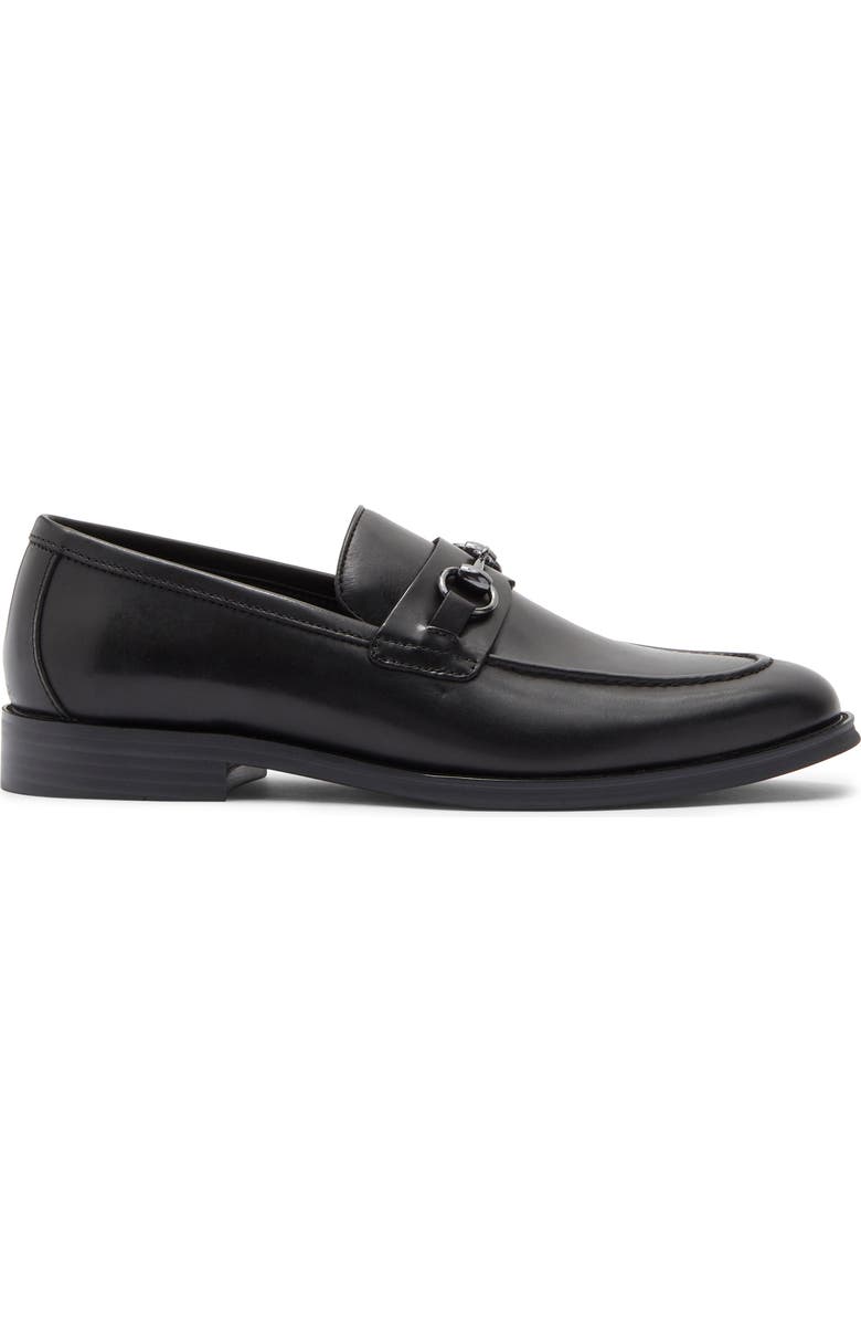 NORDSTROM RACK Payce Horsebit Loafer, Alternate, color, Black Leather