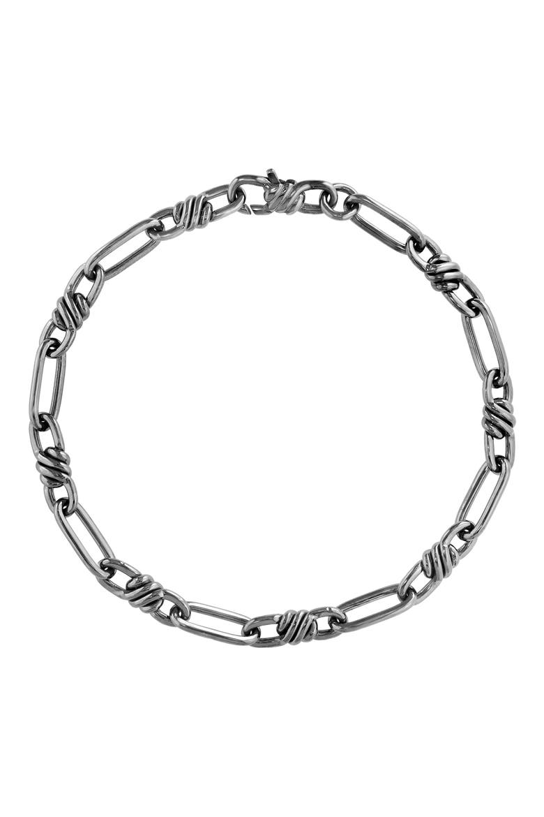 Sterling Silver Bracelet, Main, color, SILVER