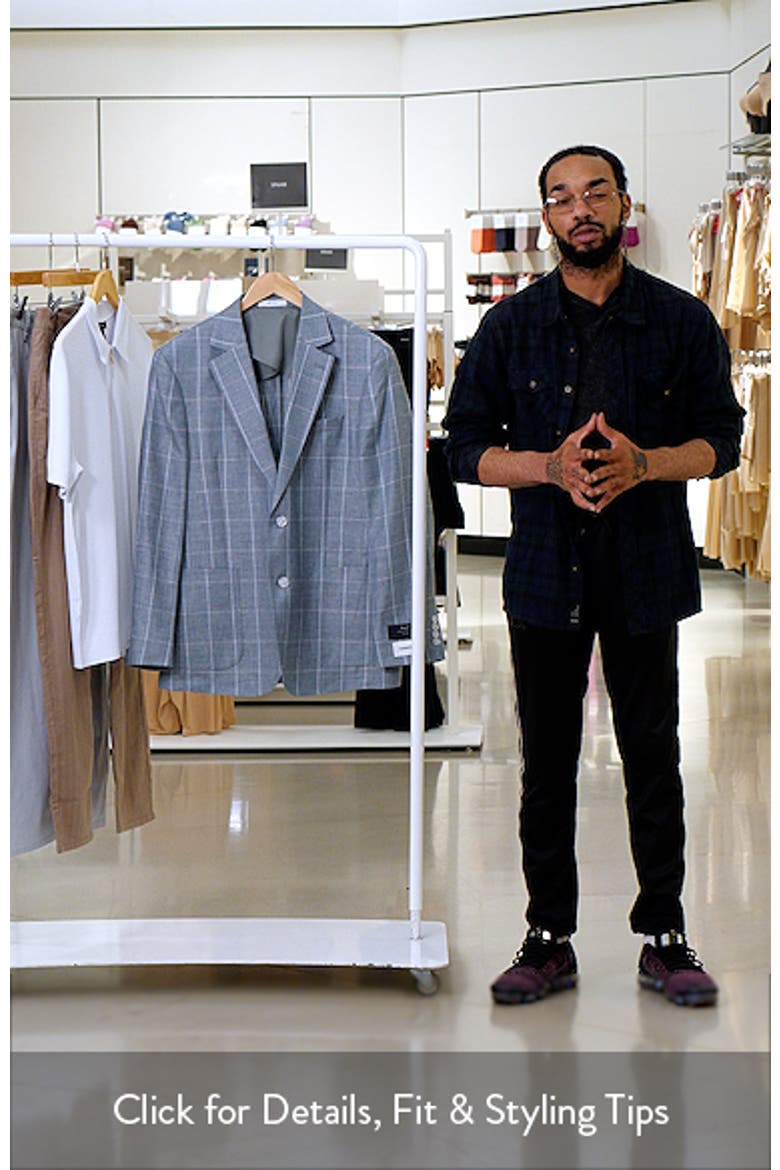 Windowpane Check Linen & Wool Sport Coat video