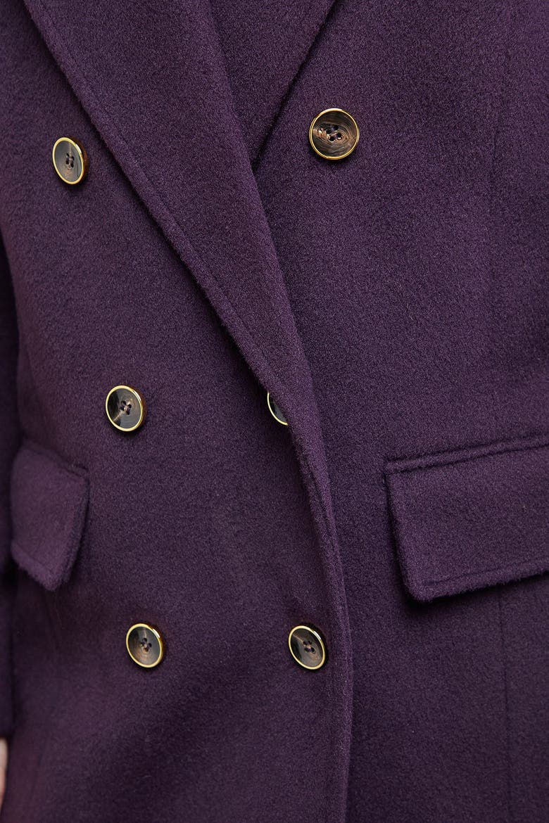 Maxi Tailored Coat, Alternate, color, Cherry