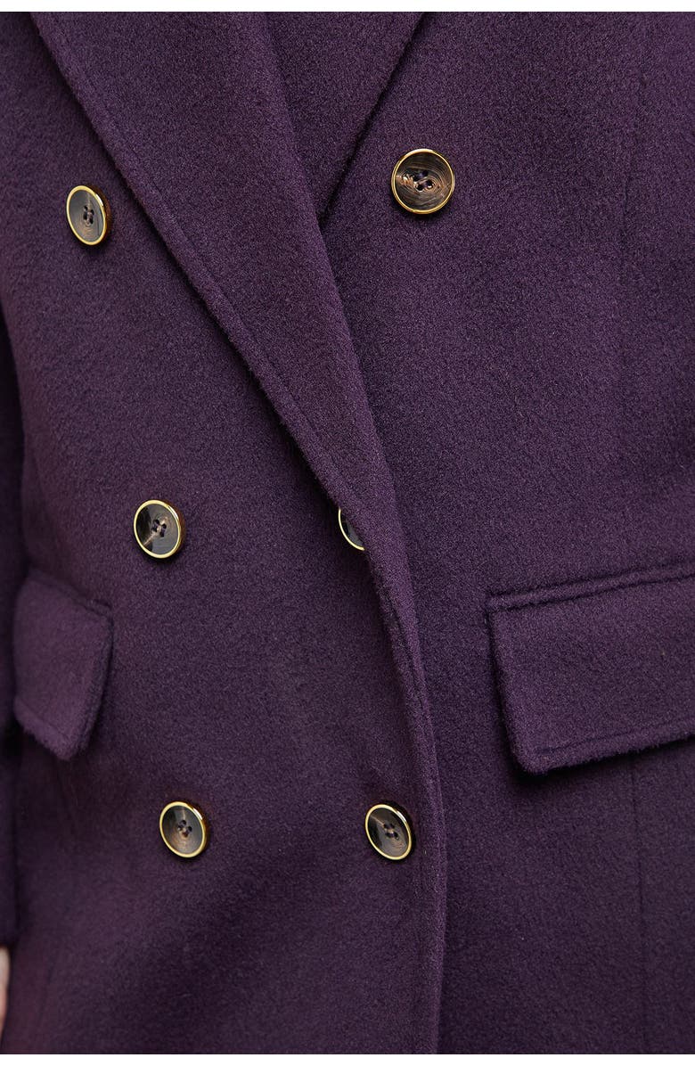 Oasis Maxi Tailored Coat, Alternate, color, Cherry