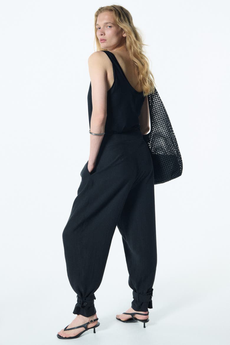 Balloon Trousers, Alternate, color, Black