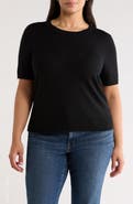 Caslon® Short Sleeve Merino Wool Blend Sweater