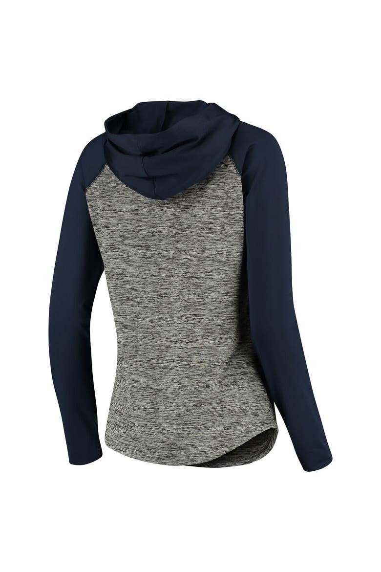 Women's G-III 4Her by Carl Banks Heathered Gray/College Navy Seattle Seahawks Championship Ring Pullover Hoodie, Alternate, color, Heather Gray