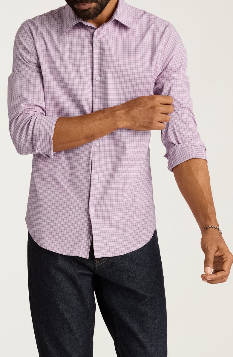 Bonobos Tech Slim Fit Check Button-Up Shirt, Main, color, Tech Button Down Shi